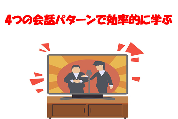 4つの会話パターンで効率的に学ぶ